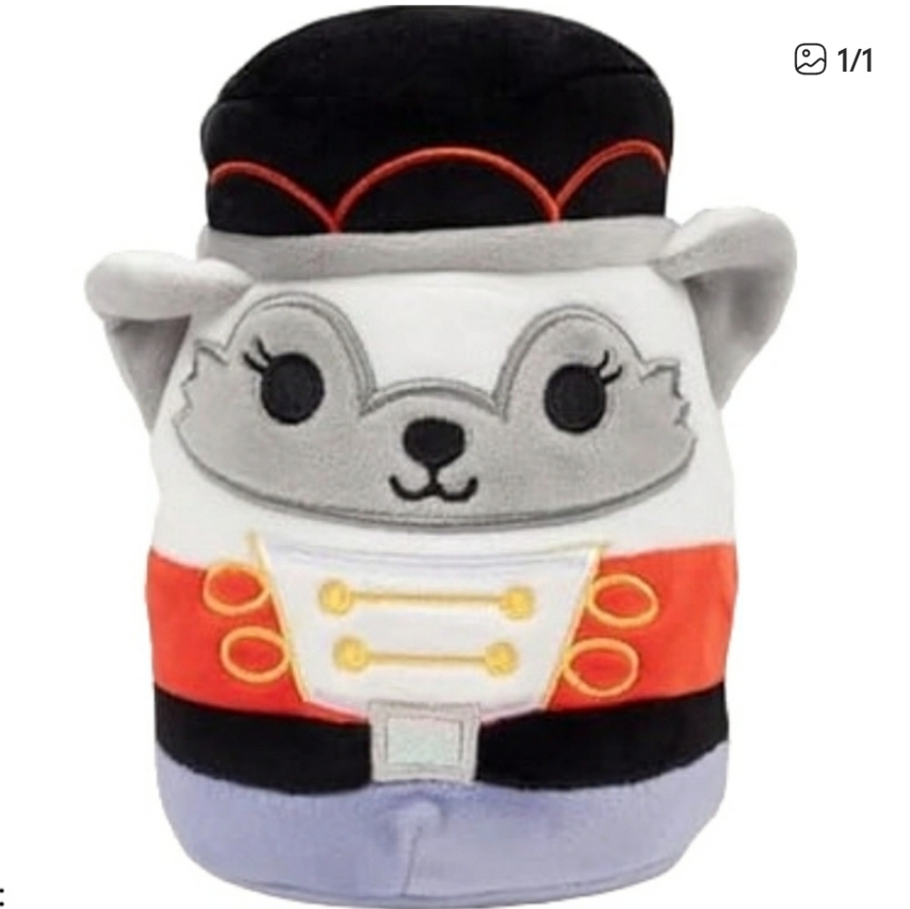 Gracelynn The Nutcracker Artic Fox 5" Squishmallow Plush NEW WITH TAGS